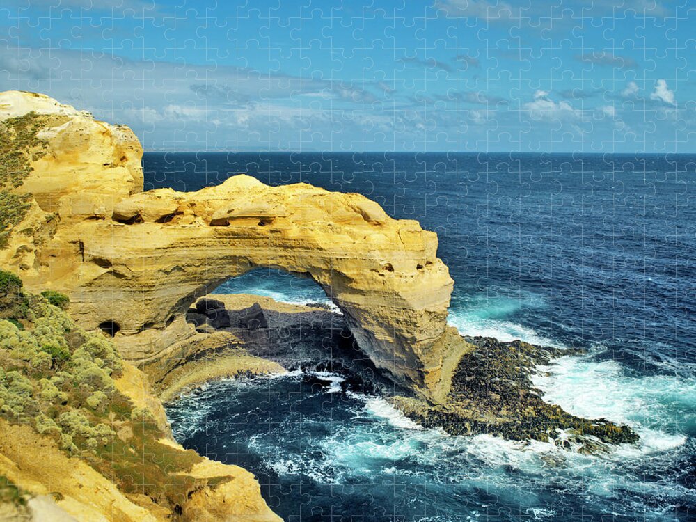 arts puzzles Jigsaw Puzzle Landscape Cliff Sea Waves Rocks Nature Scenery 1000-Pieces